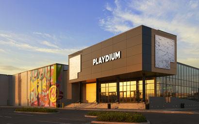 An outside photo of a Playdium location